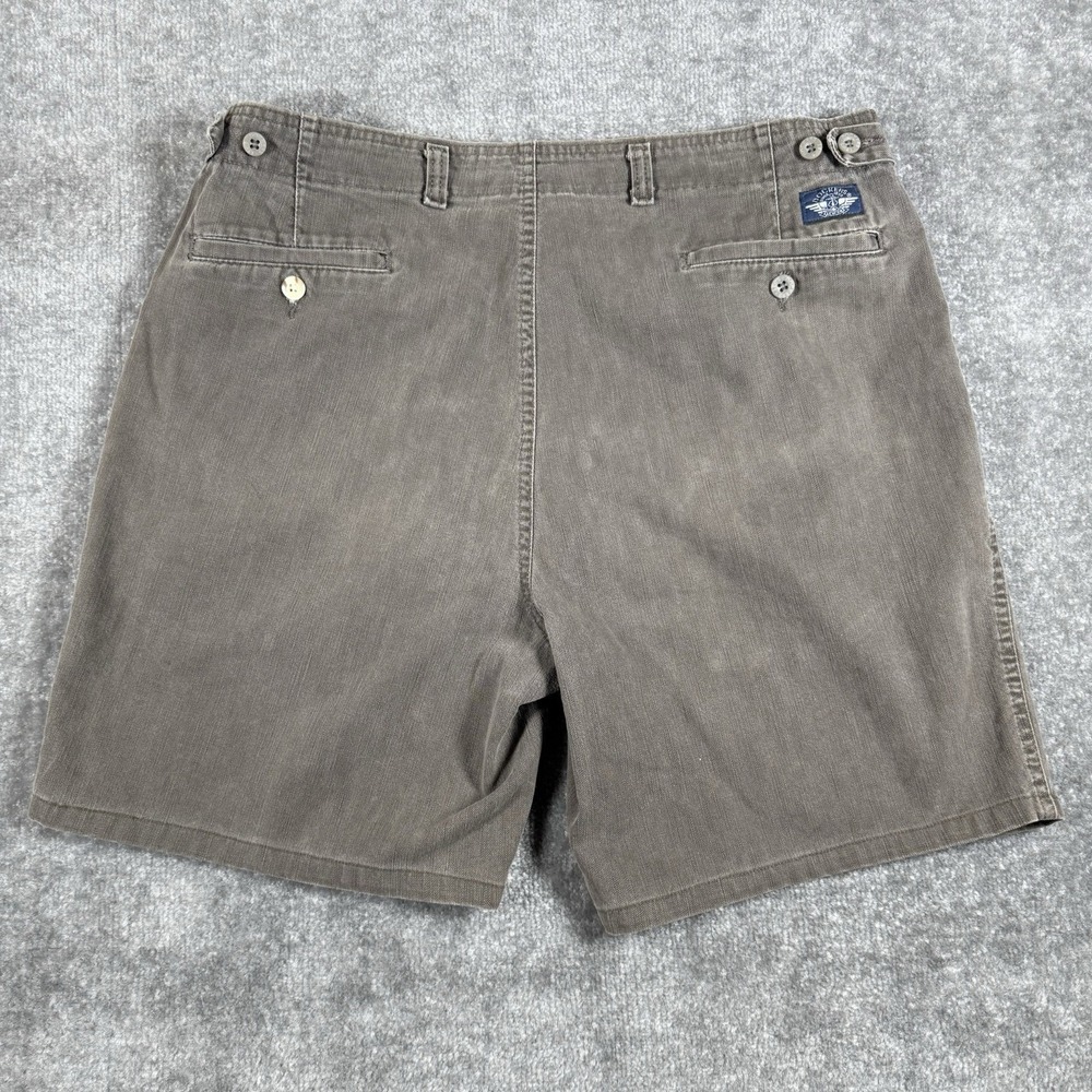 Vintage Levi's Dockers Shorts Men's 36 Brown Double Pleated USA Made - Picture 2 of 10